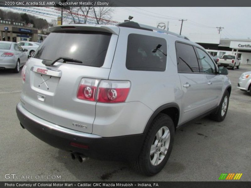 Quicksilver Metallic / Ebony 2010 GMC Acadia SLE AWD