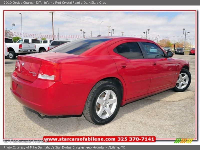 Inferno Red Crystal Pearl / Dark Slate Gray 2010 Dodge Charger SXT