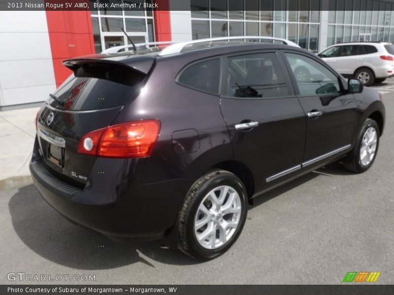 Black Amethyst / Black 2013 Nissan Rogue SV AWD