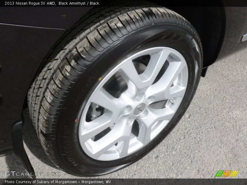 Black Amethyst / Black 2013 Nissan Rogue SV AWD
