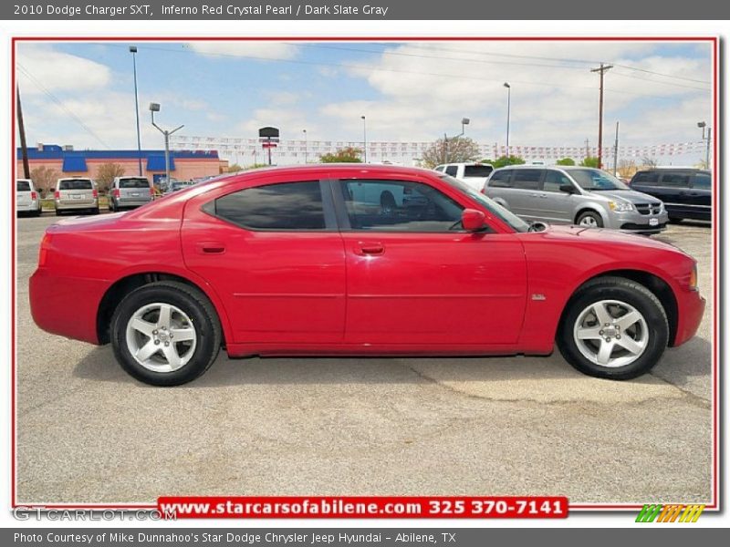 Inferno Red Crystal Pearl / Dark Slate Gray 2010 Dodge Charger SXT