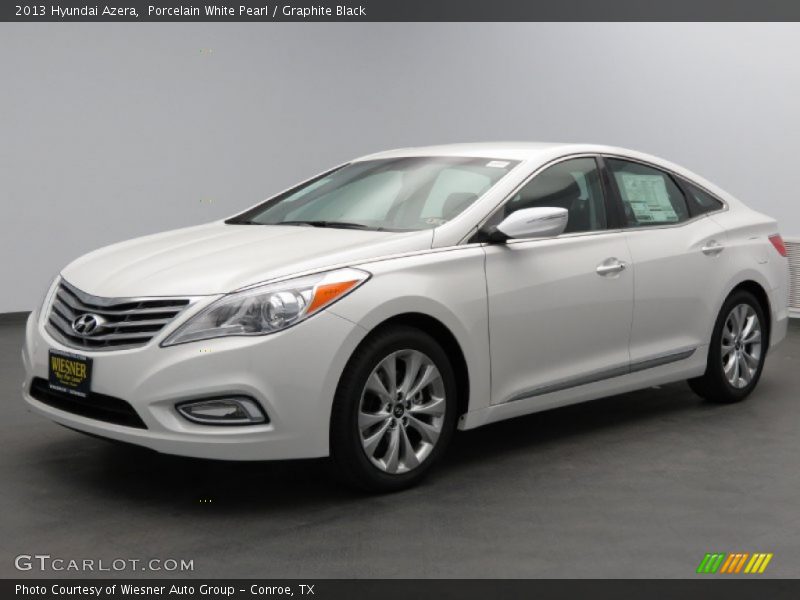 Porcelain White Pearl / Graphite Black 2013 Hyundai Azera