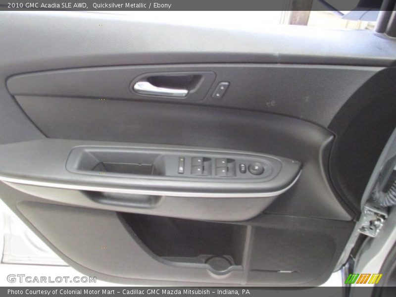 Quicksilver Metallic / Ebony 2010 GMC Acadia SLE AWD