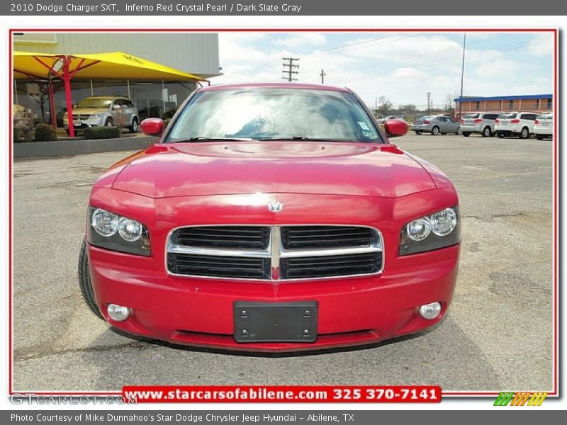 Inferno Red Crystal Pearl / Dark Slate Gray 2010 Dodge Charger SXT