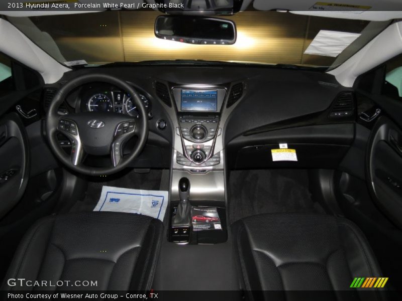Porcelain White Pearl / Graphite Black 2013 Hyundai Azera