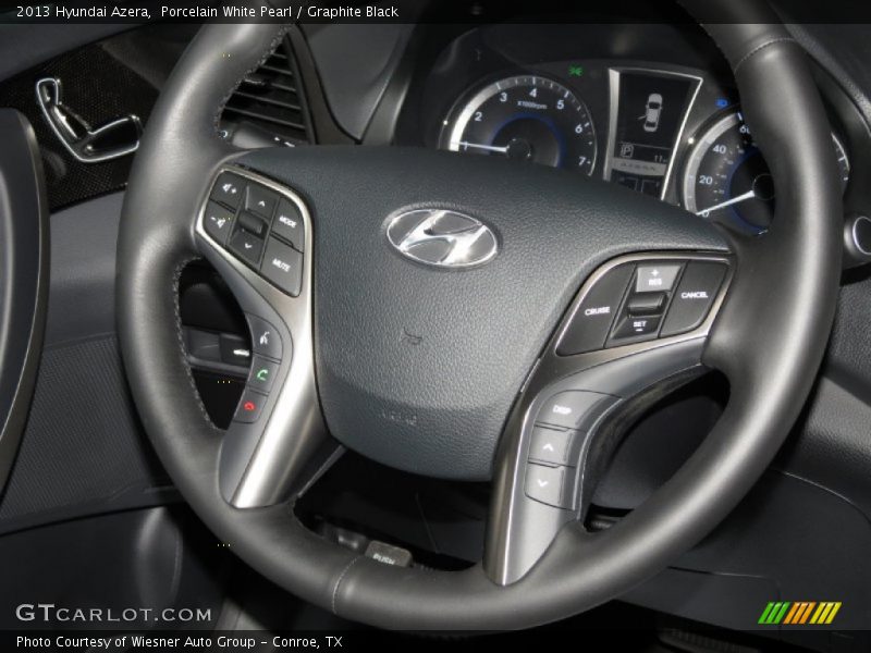 Porcelain White Pearl / Graphite Black 2013 Hyundai Azera