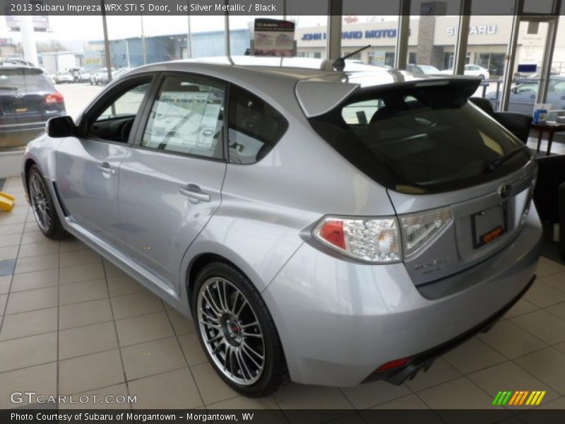 Ice Silver Metallic / Black 2013 Subaru Impreza WRX STi 5 Door
