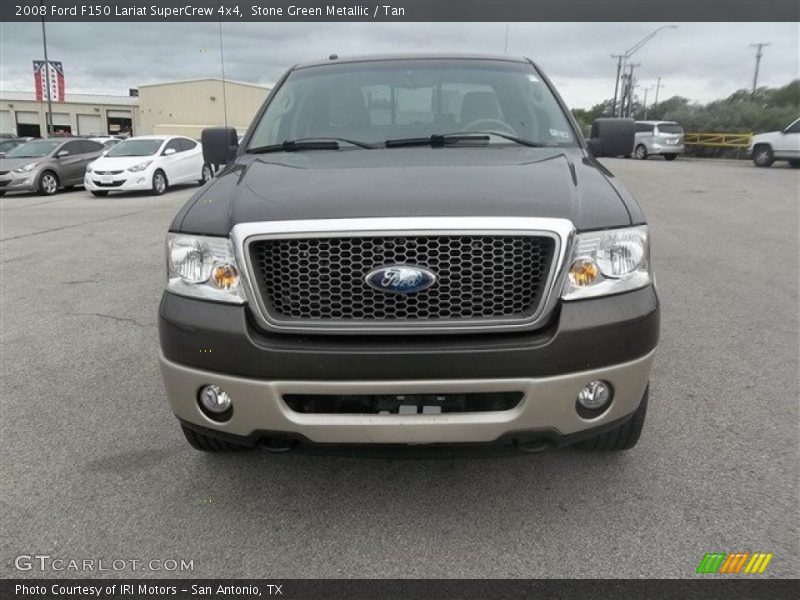 Stone Green Metallic / Tan 2008 Ford F150 Lariat SuperCrew 4x4