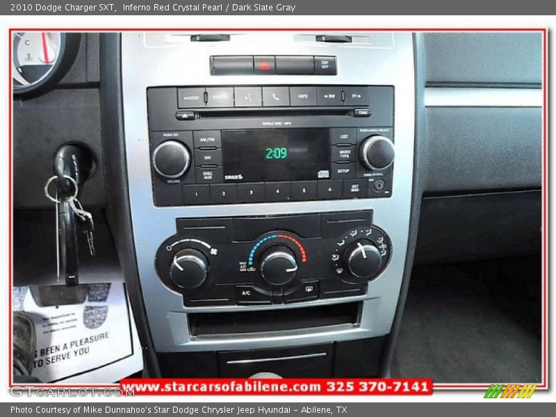 Inferno Red Crystal Pearl / Dark Slate Gray 2010 Dodge Charger SXT