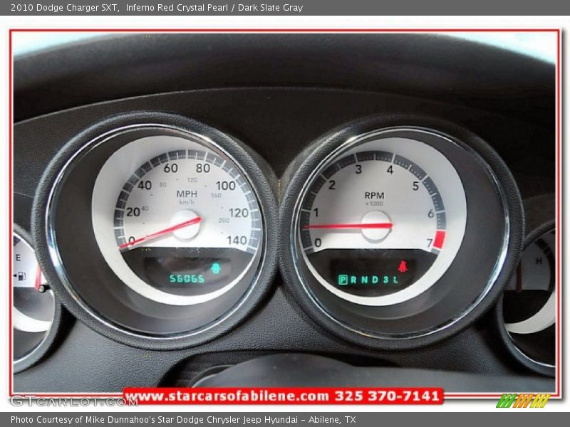 Inferno Red Crystal Pearl / Dark Slate Gray 2010 Dodge Charger SXT