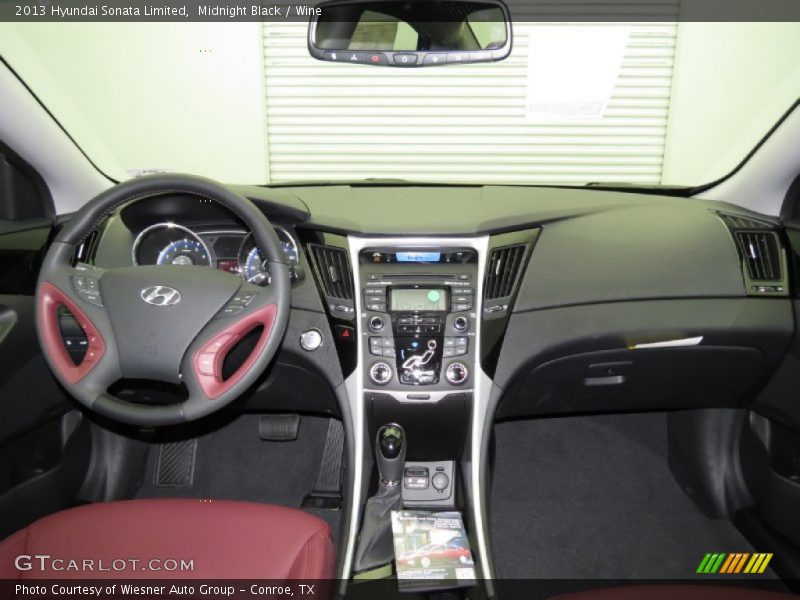 Midnight Black / Wine 2013 Hyundai Sonata Limited