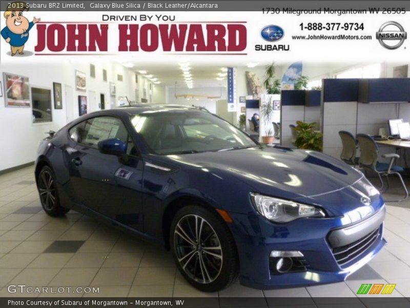 Galaxy Blue Silica / Black Leather/Alcantara 2013 Subaru BRZ Limited