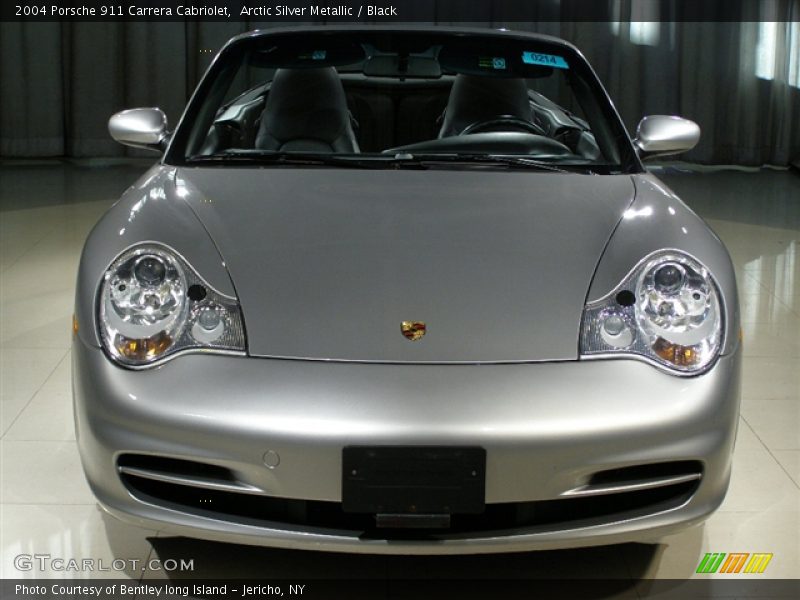 Arctic Silver Metallic / Black 2004 Porsche 911 Carrera Cabriolet