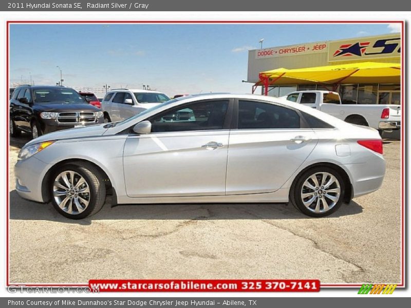 Radiant Silver / Gray 2011 Hyundai Sonata SE