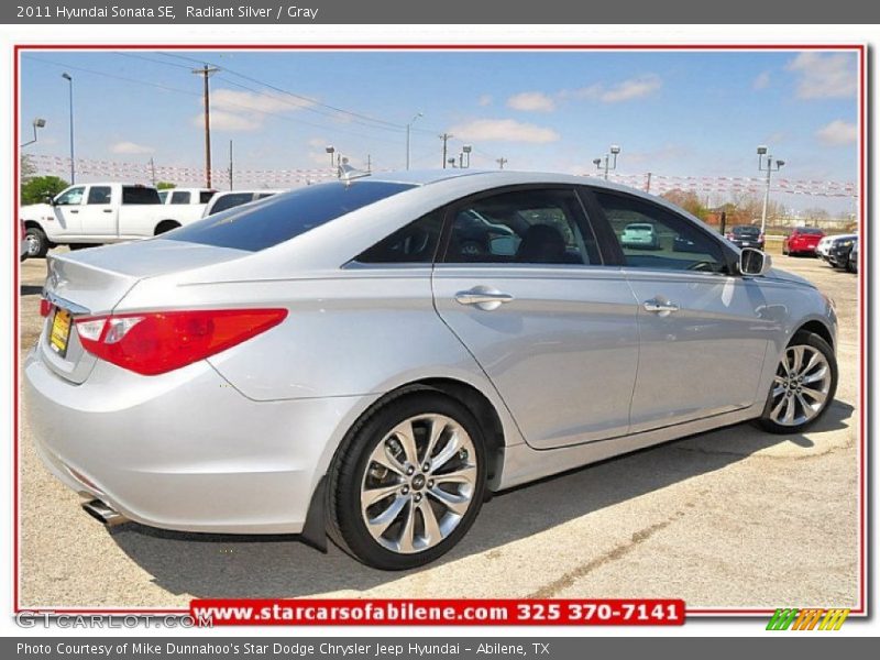 Radiant Silver / Gray 2011 Hyundai Sonata SE