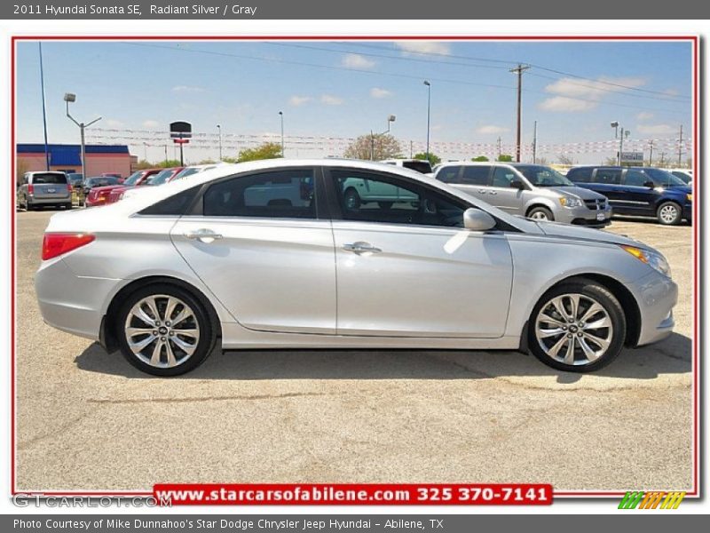 Radiant Silver / Gray 2011 Hyundai Sonata SE
