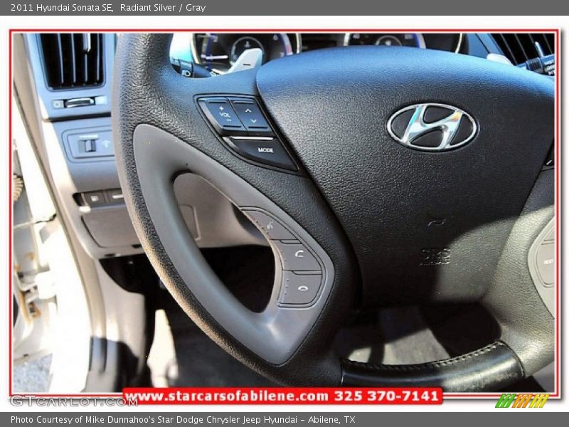 Radiant Silver / Gray 2011 Hyundai Sonata SE