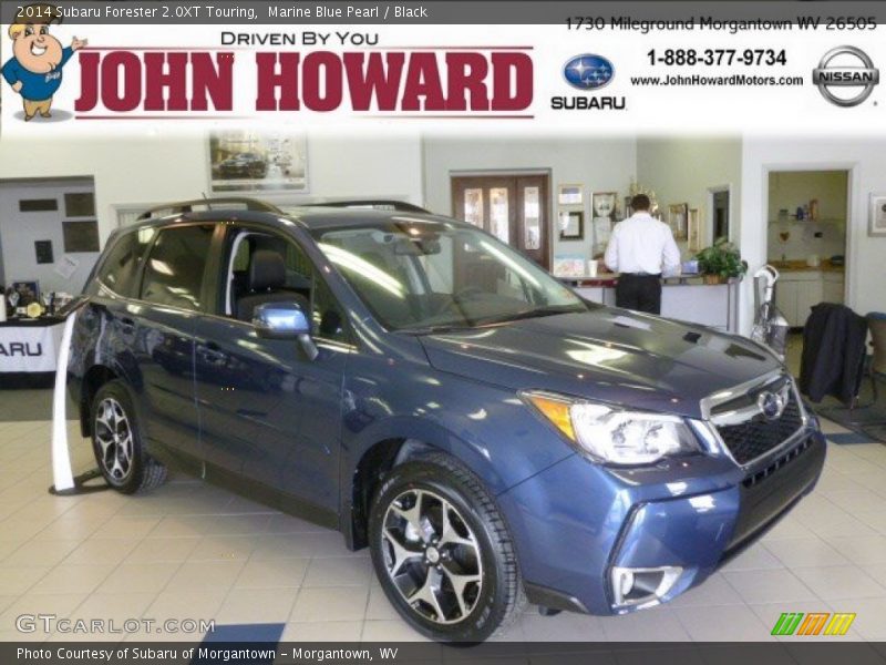 Marine Blue Pearl / Black 2014 Subaru Forester 2.0XT Touring