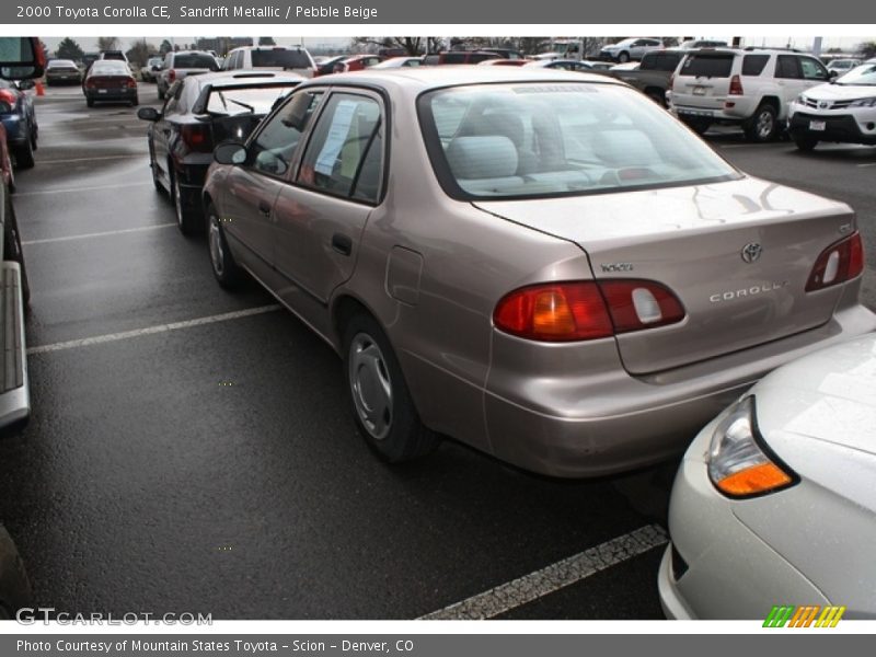 Sandrift Metallic / Pebble Beige 2000 Toyota Corolla CE