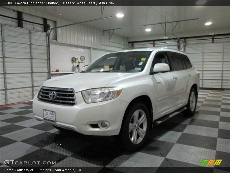 Blizzard White Pearl / Ash Gray 2008 Toyota Highlander Limited