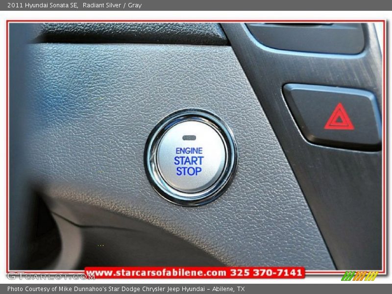 Radiant Silver / Gray 2011 Hyundai Sonata SE