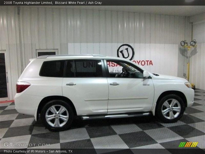 Blizzard White Pearl / Ash Gray 2008 Toyota Highlander Limited