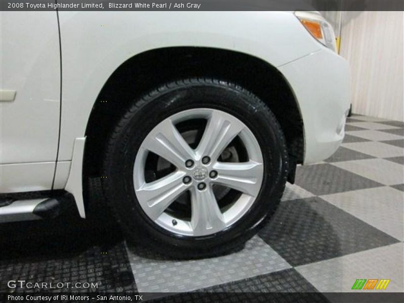 Blizzard White Pearl / Ash Gray 2008 Toyota Highlander Limited