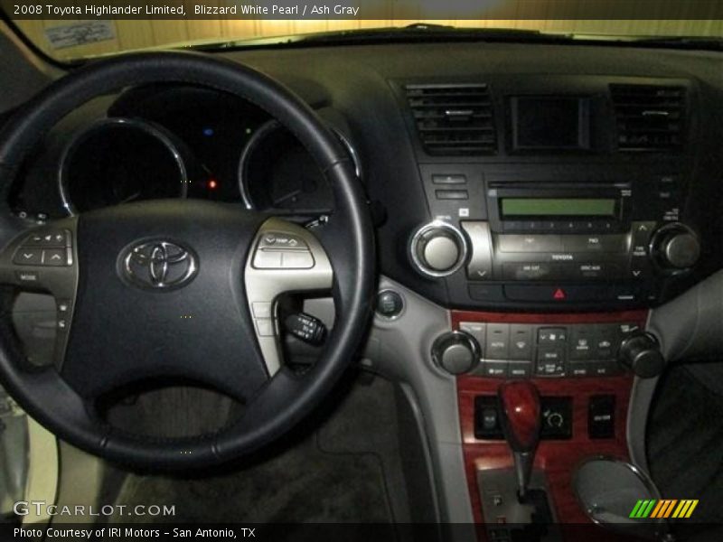 Blizzard White Pearl / Ash Gray 2008 Toyota Highlander Limited