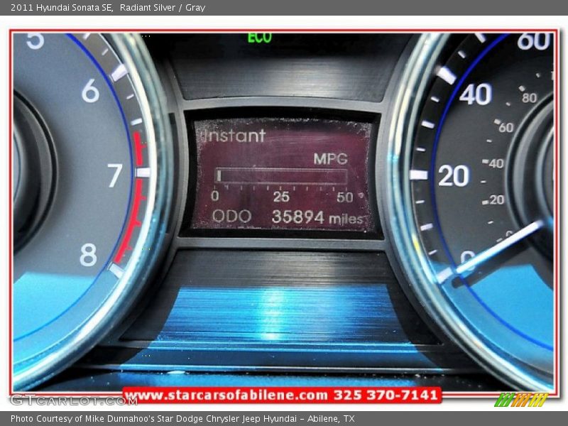 Radiant Silver / Gray 2011 Hyundai Sonata SE
