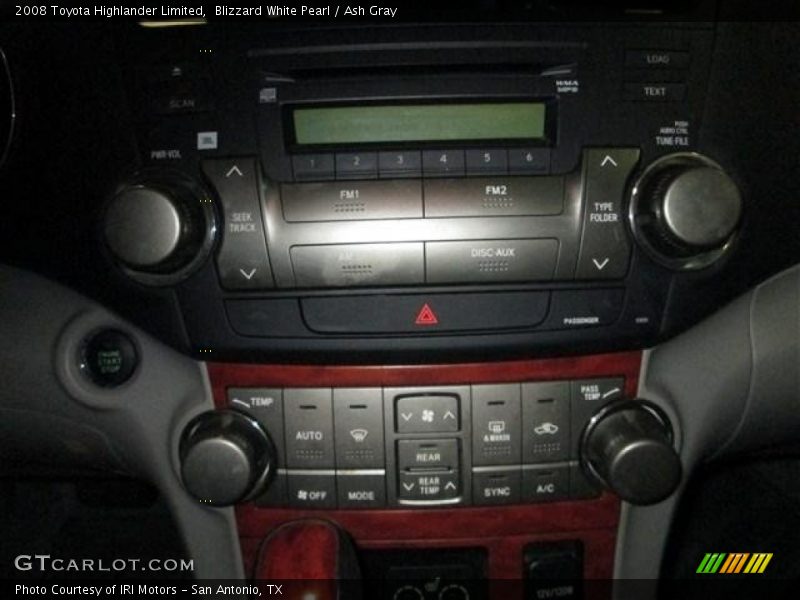 Blizzard White Pearl / Ash Gray 2008 Toyota Highlander Limited