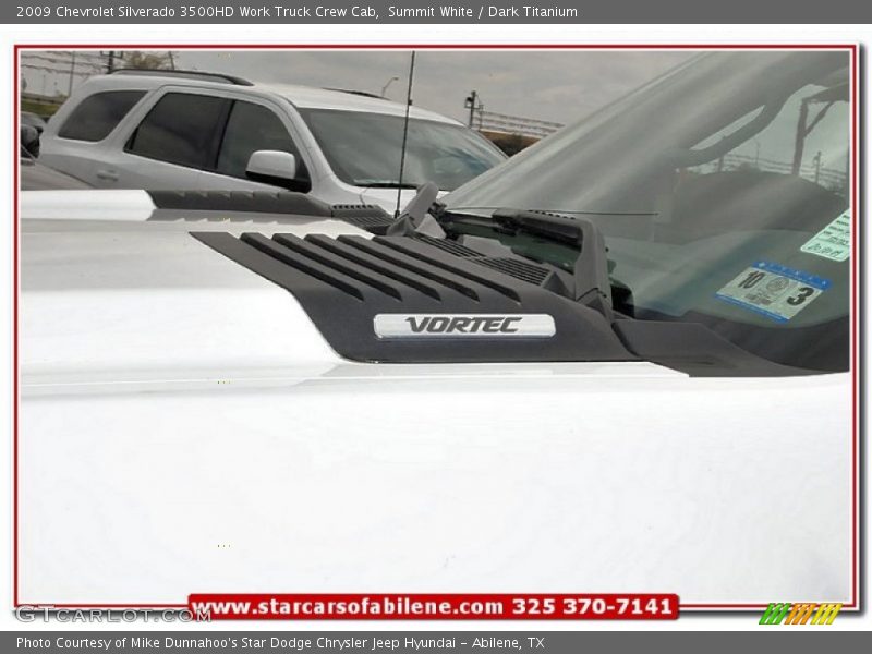 Summit White / Dark Titanium 2009 Chevrolet Silverado 3500HD Work Truck Crew Cab