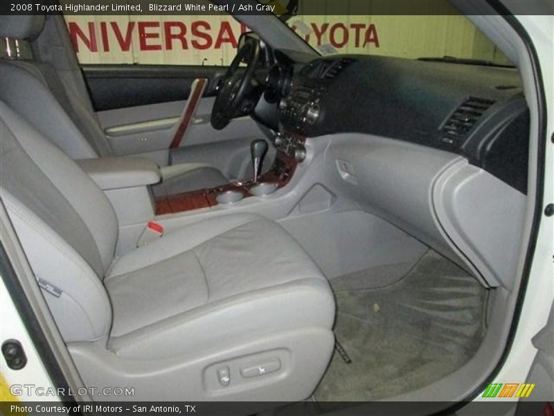 Blizzard White Pearl / Ash Gray 2008 Toyota Highlander Limited