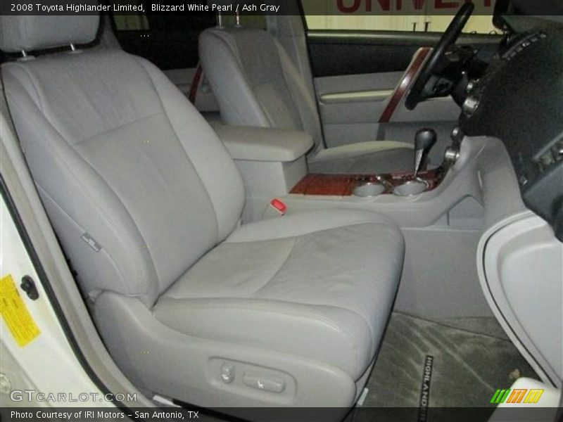 Blizzard White Pearl / Ash Gray 2008 Toyota Highlander Limited