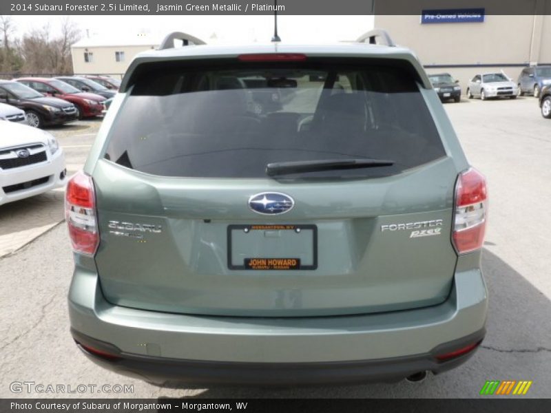 Jasmin Green Metallic / Platinum 2014 Subaru Forester 2.5i Limited