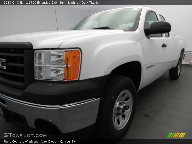 Summit White / Dark Titanium 2013 GMC Sierra 1500 Extended Cab