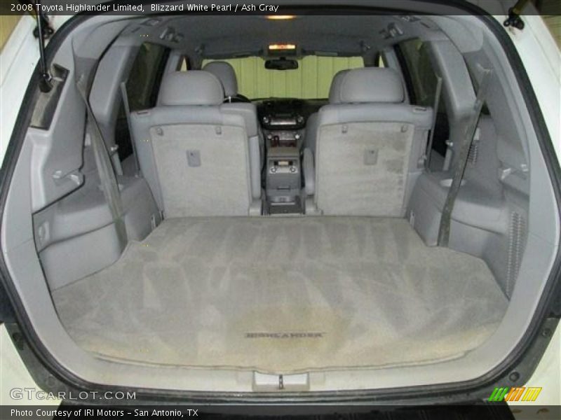 Blizzard White Pearl / Ash Gray 2008 Toyota Highlander Limited