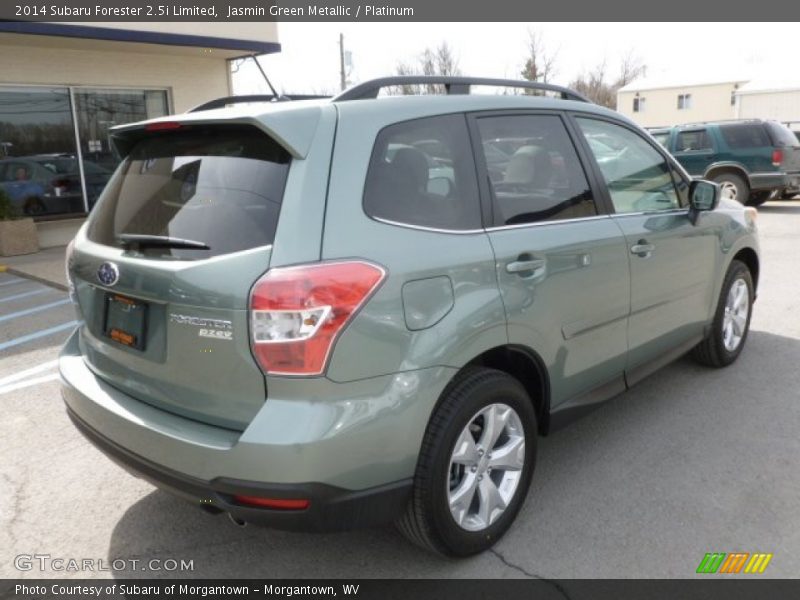 Jasmin Green Metallic / Platinum 2014 Subaru Forester 2.5i Limited