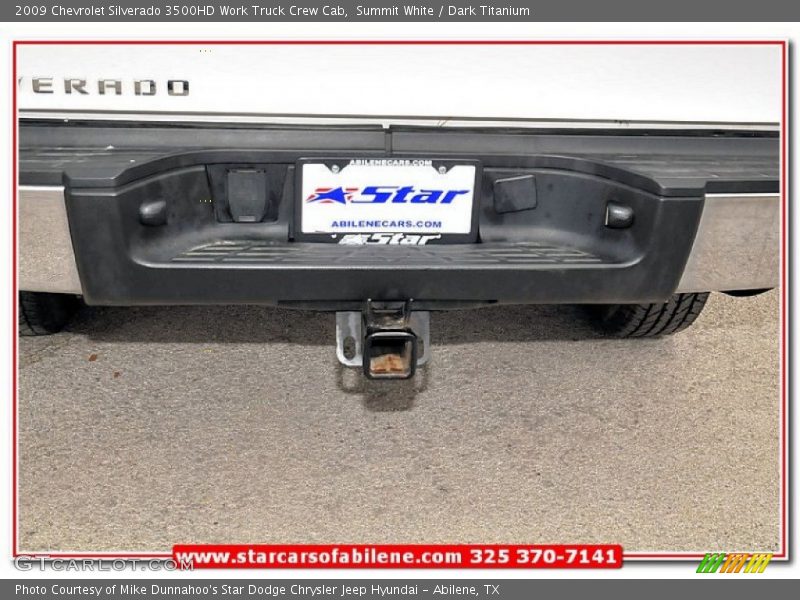 Summit White / Dark Titanium 2009 Chevrolet Silverado 3500HD Work Truck Crew Cab