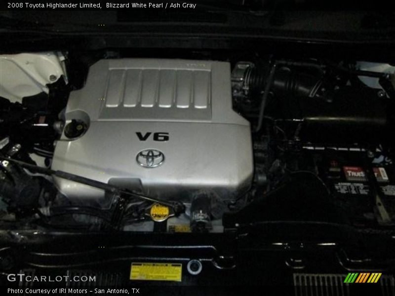 Blizzard White Pearl / Ash Gray 2008 Toyota Highlander Limited