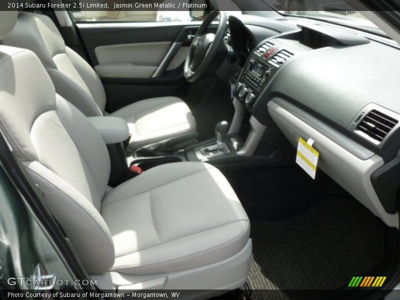 Jasmin Green Metallic / Platinum 2014 Subaru Forester 2.5i Limited