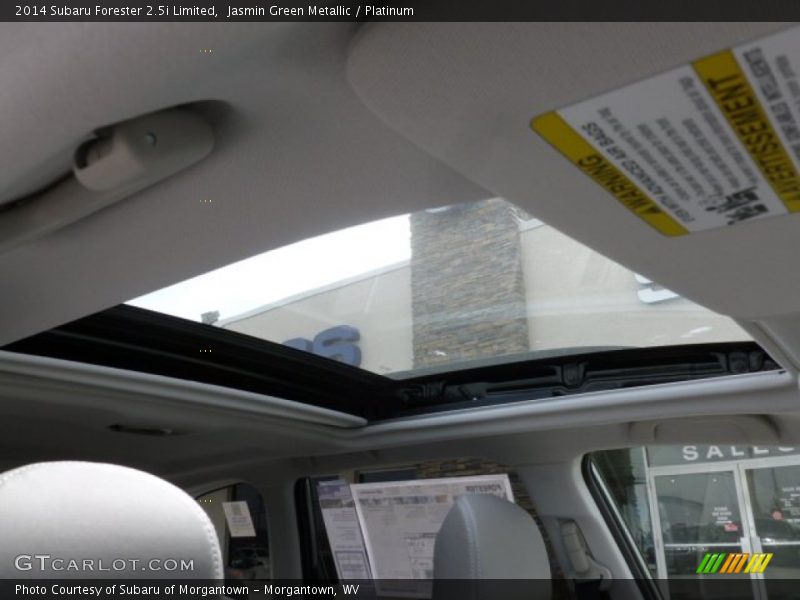 Jasmin Green Metallic / Platinum 2014 Subaru Forester 2.5i Limited