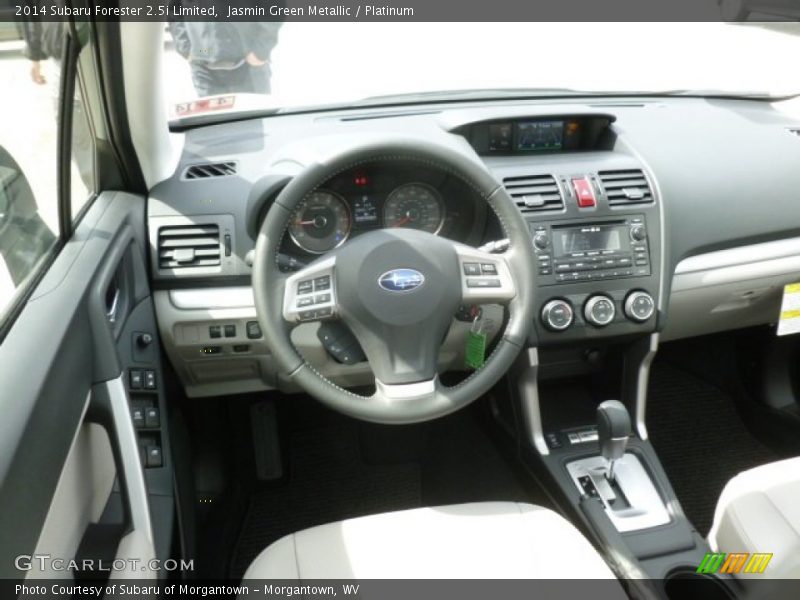 Jasmin Green Metallic / Platinum 2014 Subaru Forester 2.5i Limited