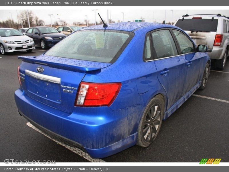 WR Blue Pearl / Carbon Black 2010 Subaru Impreza WRX Sedan