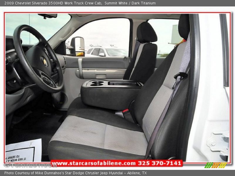 Summit White / Dark Titanium 2009 Chevrolet Silverado 3500HD Work Truck Crew Cab
