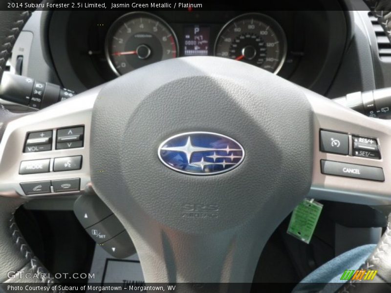 Jasmin Green Metallic / Platinum 2014 Subaru Forester 2.5i Limited
