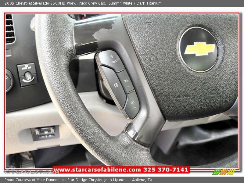 Summit White / Dark Titanium 2009 Chevrolet Silverado 3500HD Work Truck Crew Cab