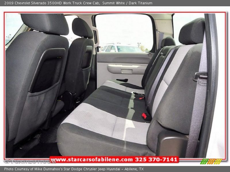 Summit White / Dark Titanium 2009 Chevrolet Silverado 3500HD Work Truck Crew Cab
