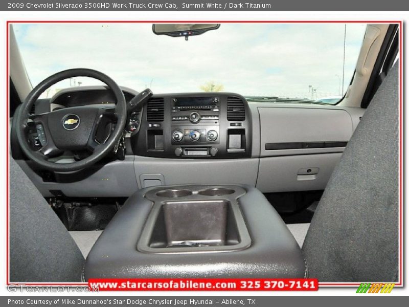 Summit White / Dark Titanium 2009 Chevrolet Silverado 3500HD Work Truck Crew Cab