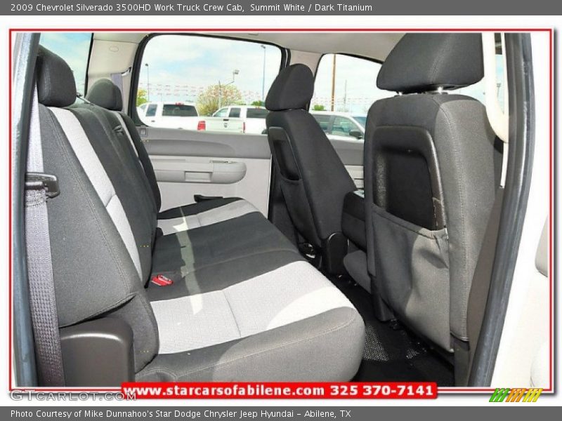 Summit White / Dark Titanium 2009 Chevrolet Silverado 3500HD Work Truck Crew Cab