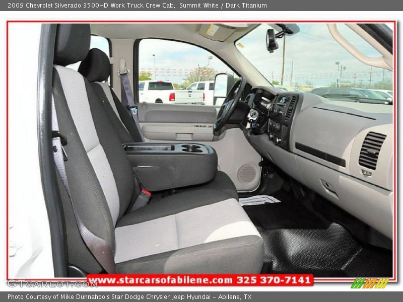 Summit White / Dark Titanium 2009 Chevrolet Silverado 3500HD Work Truck Crew Cab